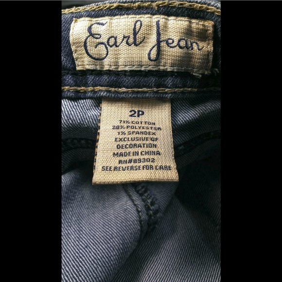 Earl Jeans Bling Embellished Women 2P Petites #739 - Picture 9 of 10